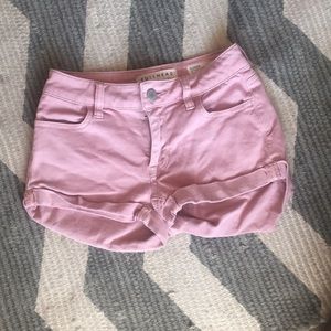 Bullhead denim pink short shorts